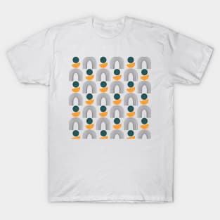 Mid century modern geometric pattern T-Shirt